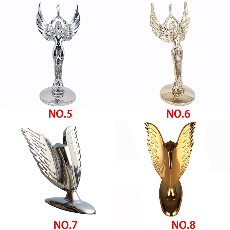 Miếng dán biểu tượng đôi cánh kẻ trừng phạt JP VIP kim loại dán móc phía trước xe ô tô cho BMW Volvo Subaru MG MINI