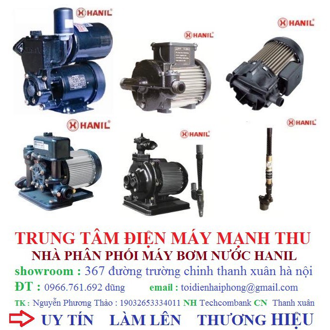 Máy bơm nước hanil hp-255w