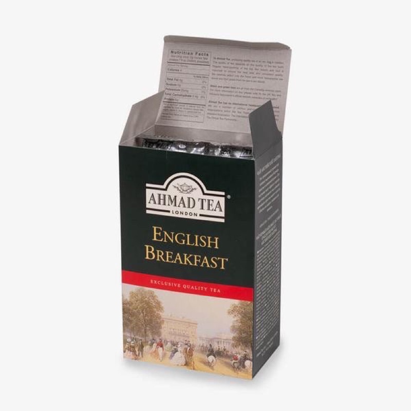 Trà Đen Pha Ấm Buổi Sáng Anh Quốc Hộp Giấy - Ahmad English Breakfast Tea 100g (Trà Lá Pha Ấm – 100g Trà/Hộp)