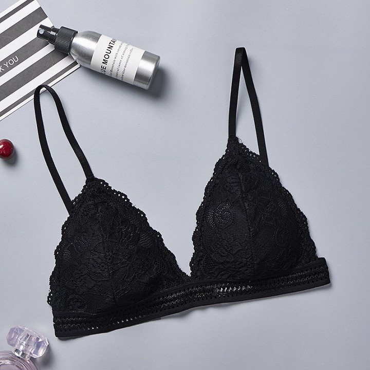 Áo lót Bralette Chất Liệu Ren, Freesize Kèm Đệm Ngực Siêu Hot Sang Chảnh