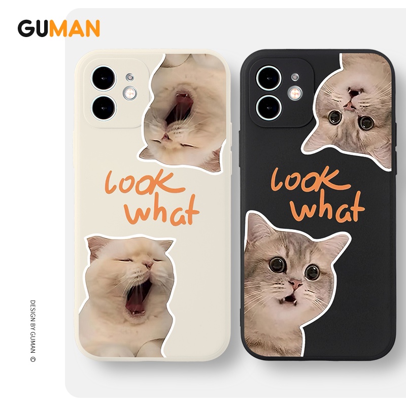 Ốp lưng GUMAN mềm ngộ nghĩnh cặp đôi dễ thương đẹp cho iPhone 14 13 12 11 Pro Max SE 2020 X XR XS 8 7 ip 6S 6 Plus kute XYB572