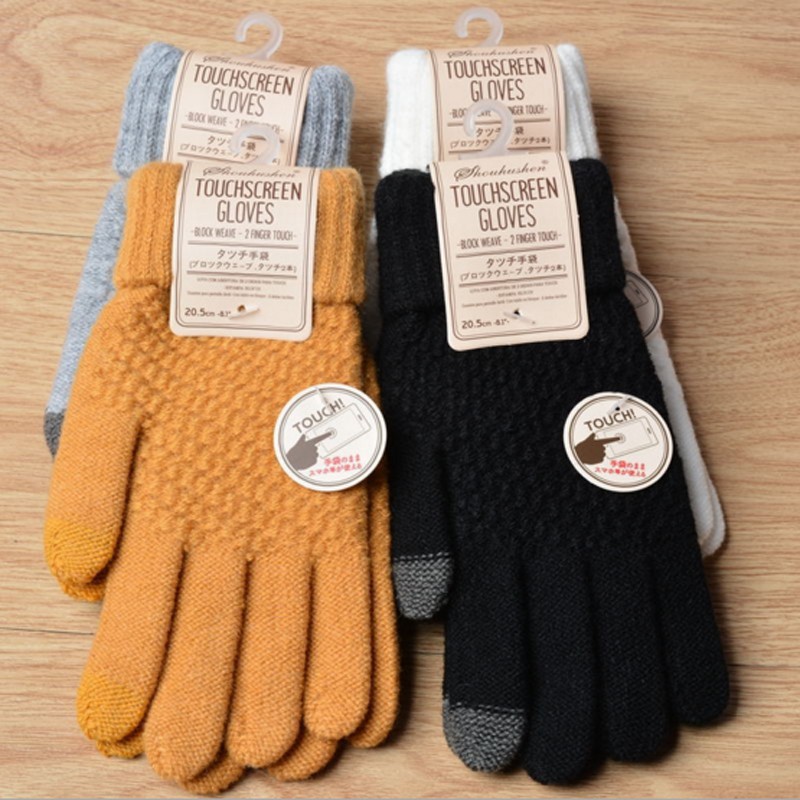 Đôi găng tay len chống nắng hay giữ ấm Găng tay màn hình cảm ứng mùa đông