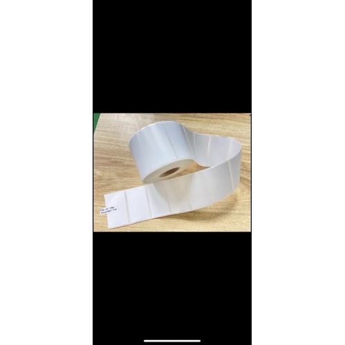 Tem trà sữa , tem dán cốc trà sữa , in mã vạch khổ 50x30 mm, 800 tem, cuộn 25m