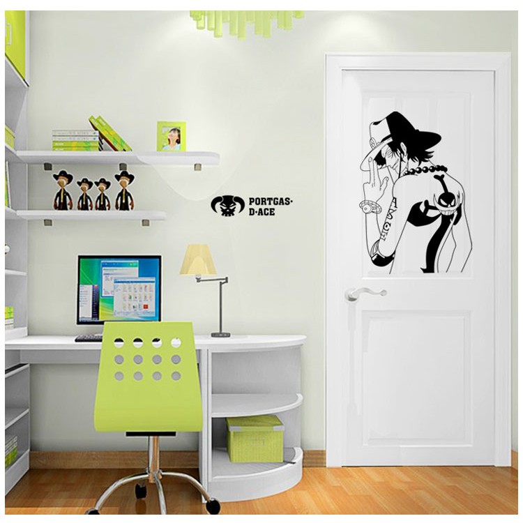 Decal dán tường Đảo hải tặc - Vua hải tặc - Decal One Piece