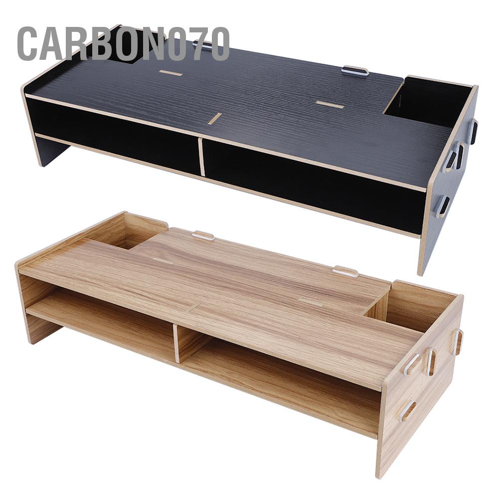 Kệ để màn hình máy tính - laptop để bàn bằng gỗ kiểu dáng đơn giản tiện dụng