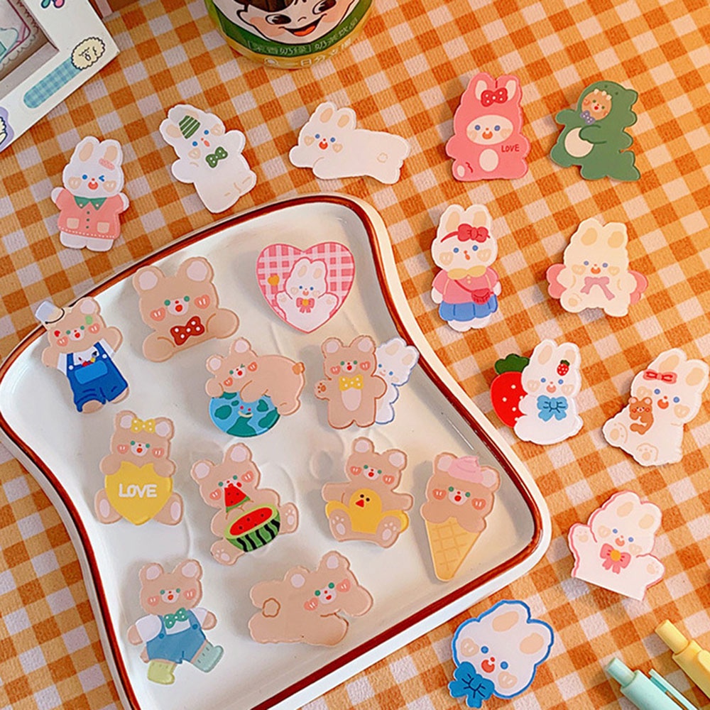 Hoạt Hình Ghim Cài Áo Hình Gấu / Thỏ Dễ Thương Cho Nữ