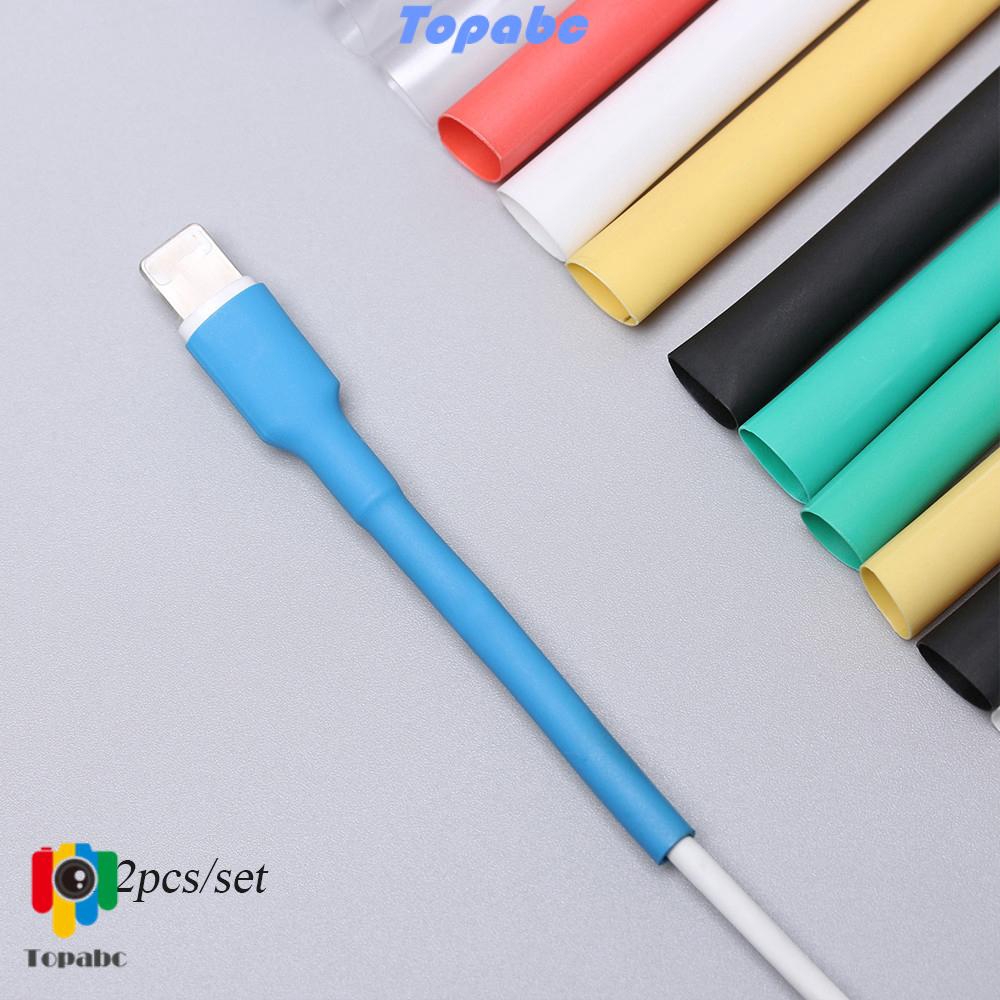 Set 12 Ống Bọc Bảo Vệ Dây Cáp Co Nhiệt Nhiều Màu Tiện Dụng