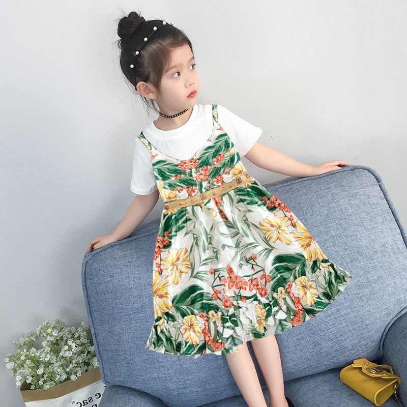 Đầm yếm lanh cho bé gái size từ 15-26kg