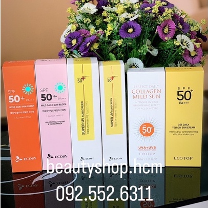 Kem Chống Nắng Ecosy /Ecotop kiềm dầu- chống thấm- bổ sung collagen - Ecosy Ecotop Sunblock