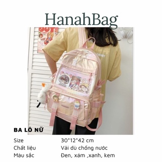 Balo nữ thời trang hàn quốc cao cấp xinh xắn dễ thương nhiều ngăn tiện lợi