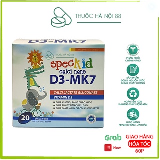 Speckid calci nano d3 mk7 hộp 20 ống