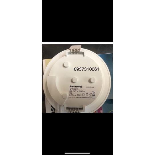 đèn led âm trần 9w panasonic tròn trắng mã NNP72279