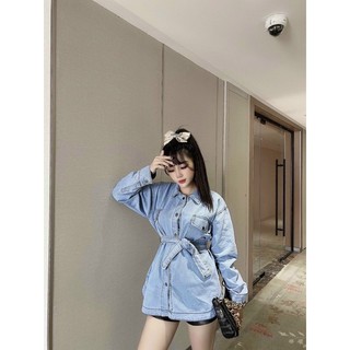 Áo bò nữ thắt nơ eo