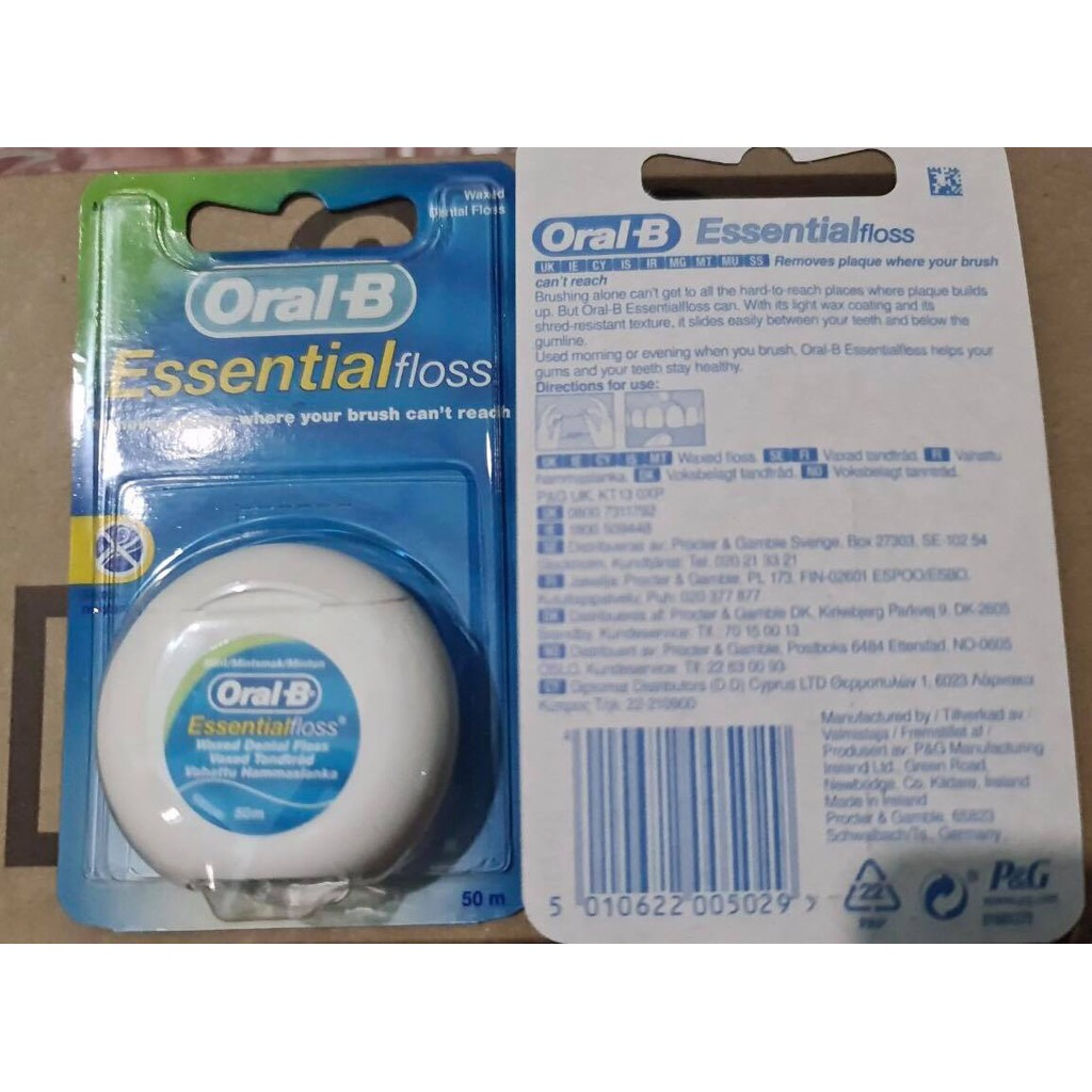 Chỉ Tơ Nha Khoa Oral-B Essential Floss 50m