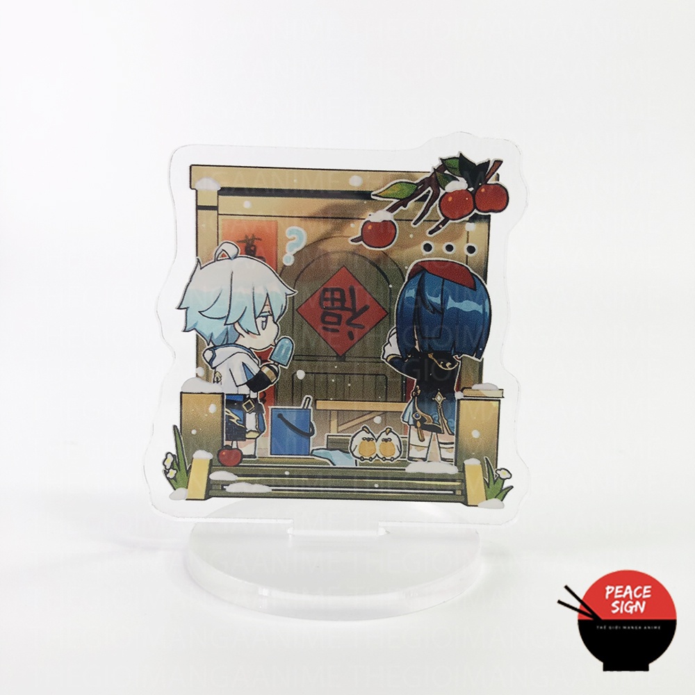 Standee Mini GENSHIN IMPACT CHIBI game tượng acrylic anime trang trí trưng bày xinh xắn