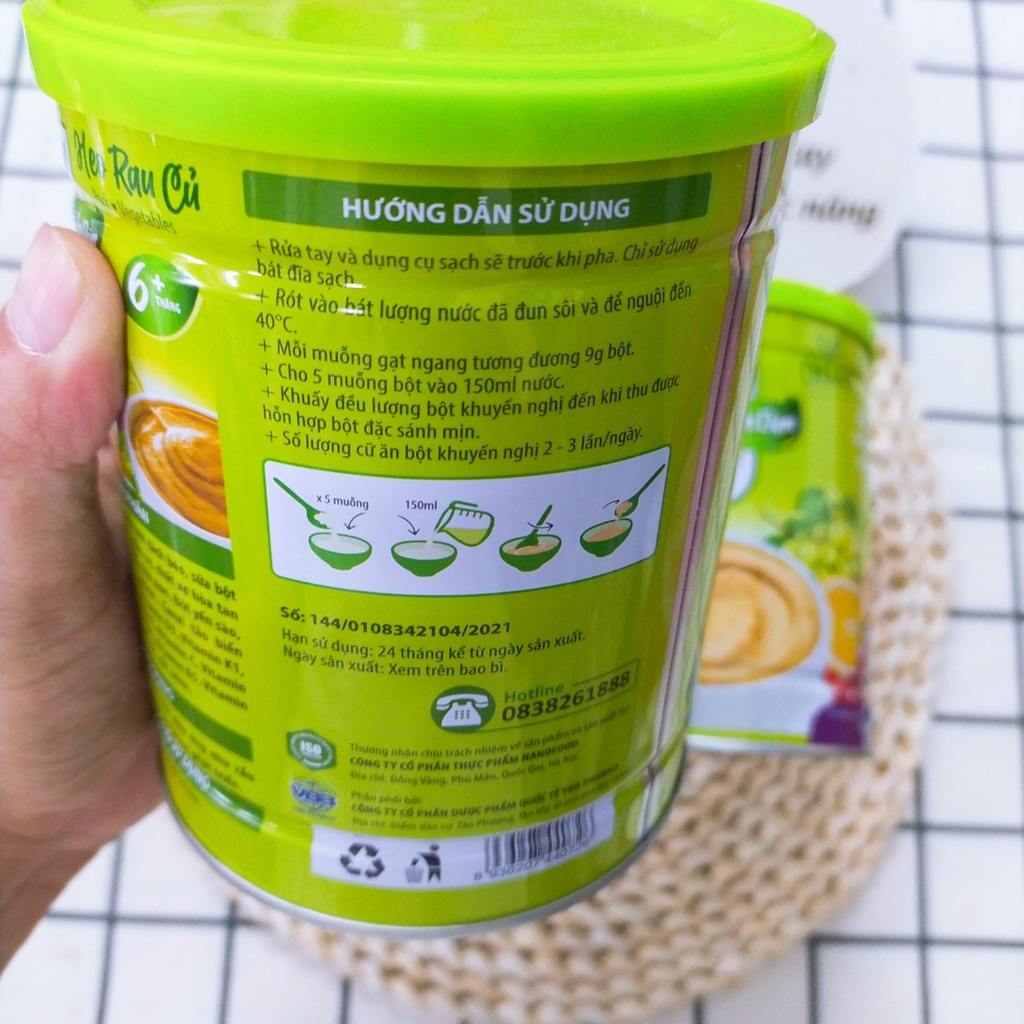 Bột ăn dặm Nutri IQ hộp 320gram đủ vị cho bé từ 4 tháng tuổi