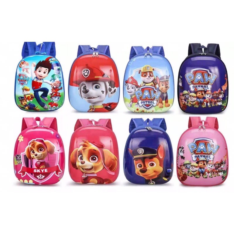 Ba lô cho bé mẫu giáo, bé trai, bé gái mầm non in hình elsa,pepa,chó cứu hộ