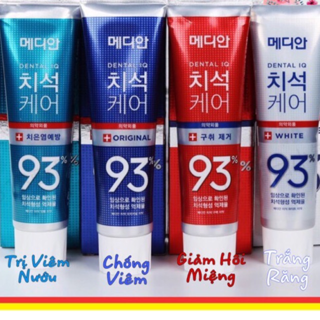 Kem đánh răng MEDIAN 93% Tooth-Paste Hàn Quốc