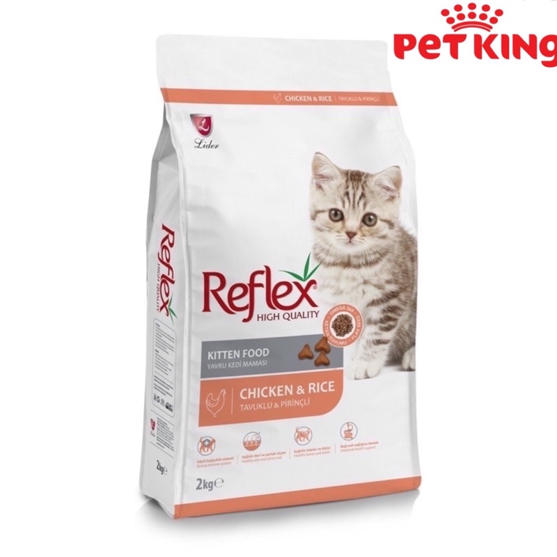 [BAO BÌ MỚI 2KG]Thức ăn hạt Reflex vị GÀ cho Mèo Con