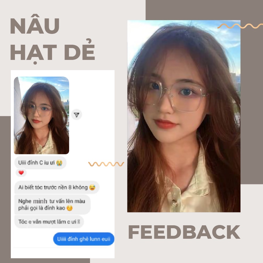 Dầu gội nhuộm tóc phủ bạc màu Nâu Hạt Dẻ Nagi Chestnut Brown 11 chiết xuất từ thiên nhiên 400ml