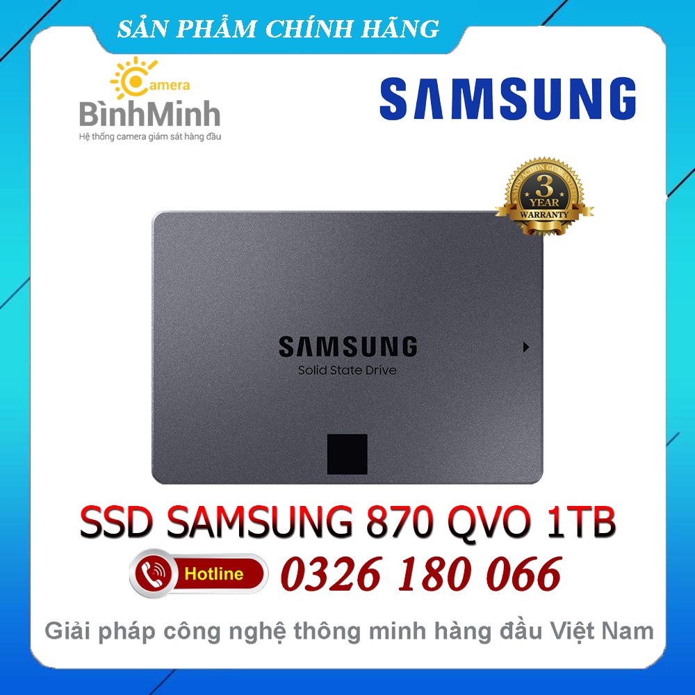 Ổ Cứng SSD 1TB 2TB Samsung 870 QVO 2.5 Inch SATA III 6 Gbit/s