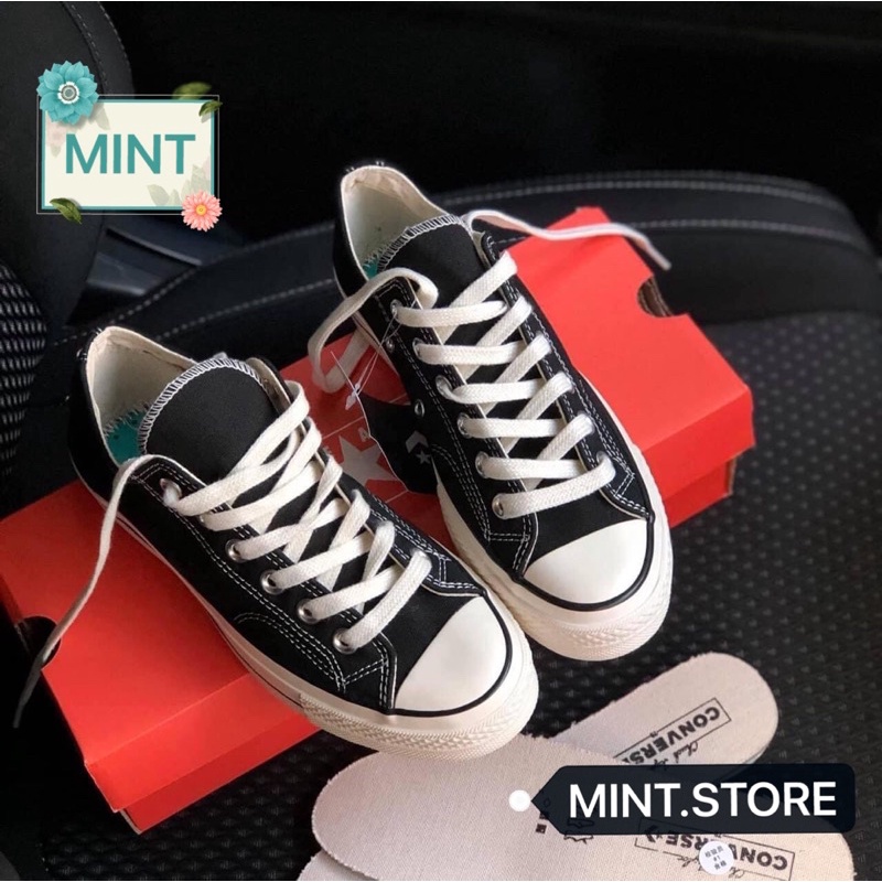 (Video cận cảnh) Giày thể thao sneaker 1970 đen thấp