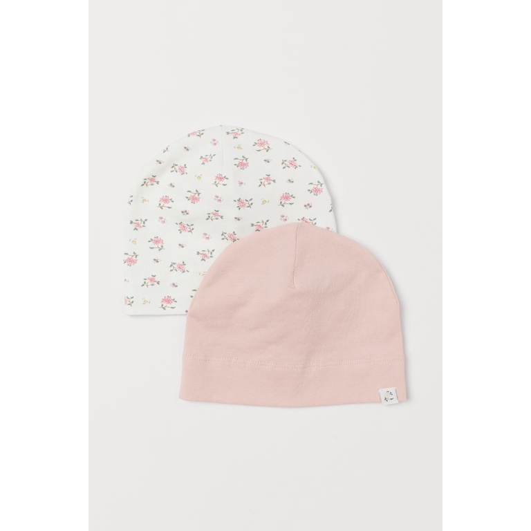 Set 2 mũ cotton newborn HM Auth sale