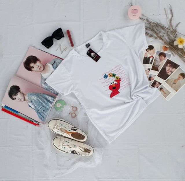 Áo Phông Unisex ELMO Tinh Nghịch Hàng Mới Xu Hướng Hè 2020 | BigBuy360 - bigbuy360.vn