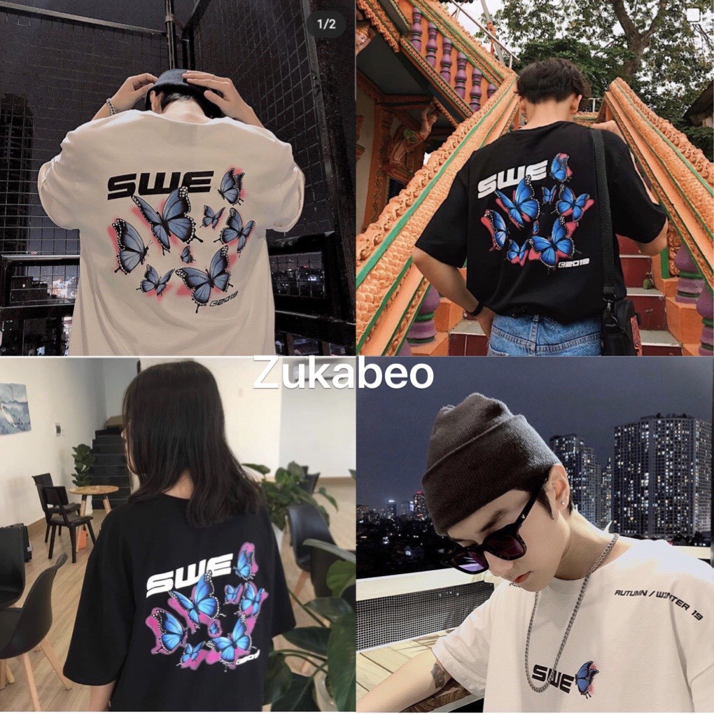 [Y HÌNH 100%]Áo Thun Nam Nữ SWE From Rộng Hot Trend Mới Vải Mềm Mịn Giá Xưởng | BigBuy360 - bigbuy360.vn