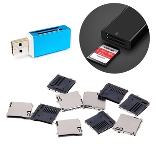 10PCS Push-Push Type TF  Card Socket Adapter Automatic PCB Connector