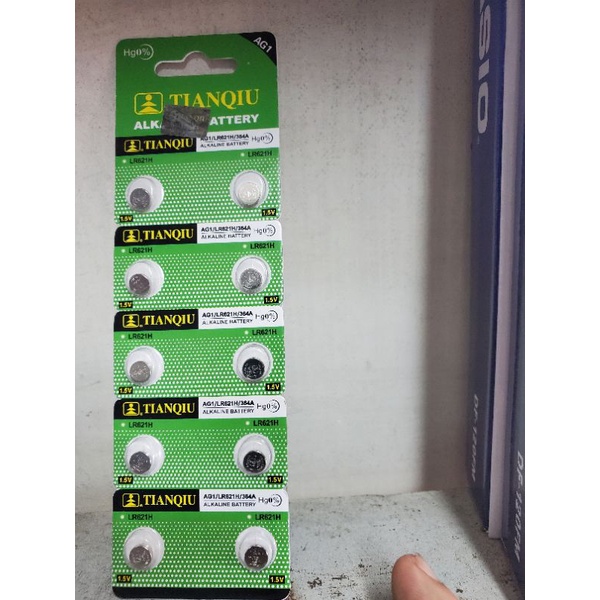 Vỉ 10 Viên Pin AG1, AG3, AG10, AG13, LR44, A76, SR44W, GP76A, 357, 364 389, LR1130, TinanQiu
