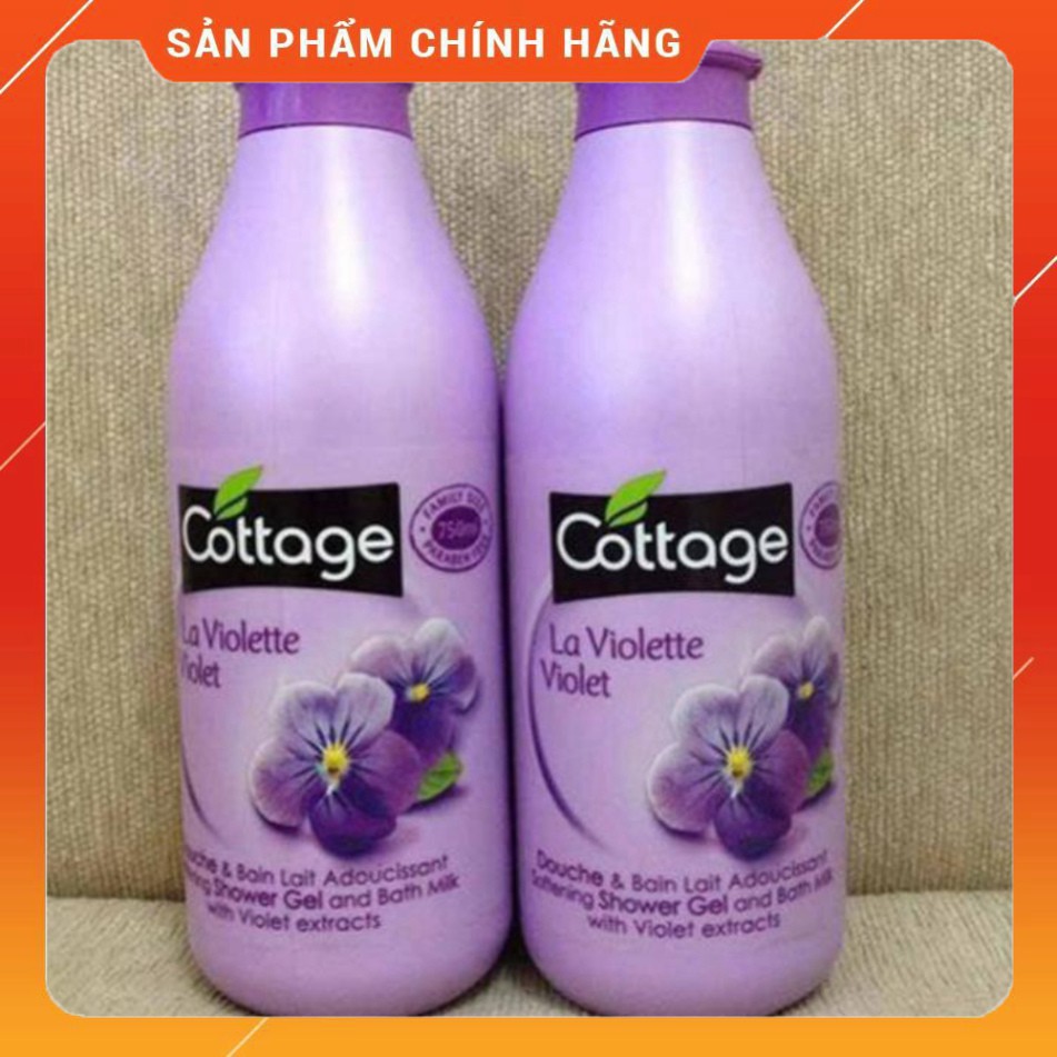 LOSAKA-  SỮA TẮM COTTAGE 750ml /Sữa tắm trắng da Cottage 750ml Của Pháp đủ vị hàng chuẩn