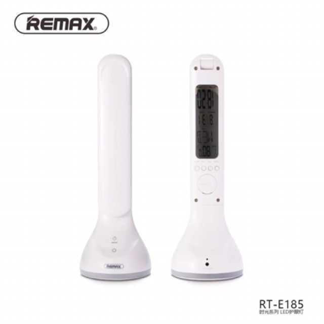 [ chính hãng 100% ] REMAX RT-E185 TIME SERIES LED: Đèn bàn LED tích điện chống cận 3 chế độ sáng - Hiển thị