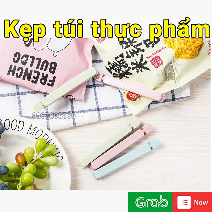 SET 5 kẹp niêm phong túi thực phẩm bằng nhựa cao cấp tiện dụng