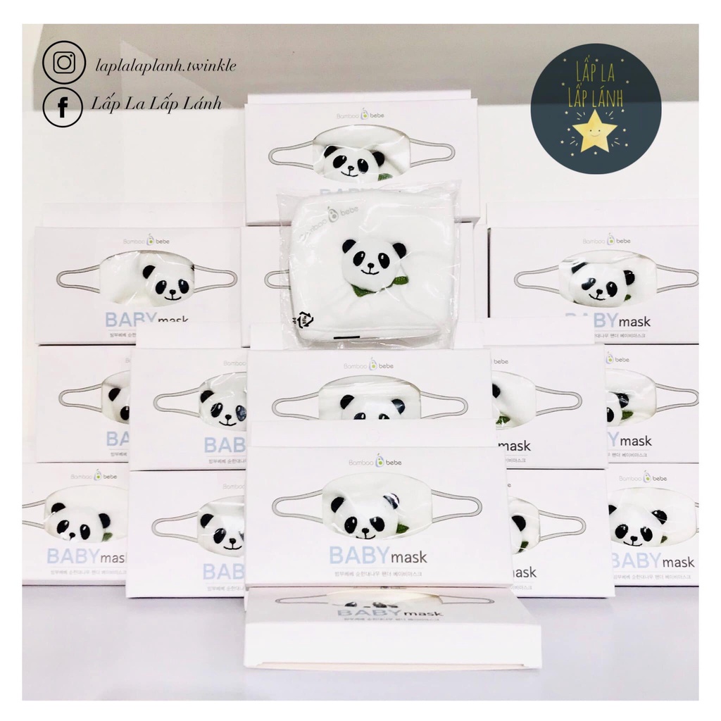 Khẩu trang panda cho bé #Bamboobebe #madeinKorea