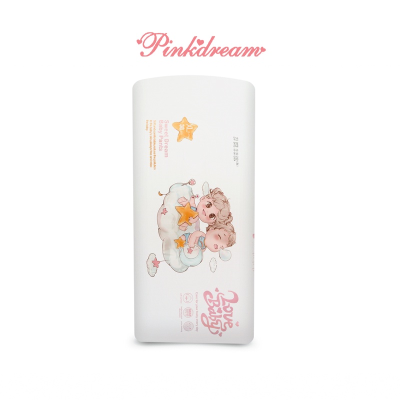 Tã/Bỉm quần hữu cơ PinkDream Love Baby size XL 38 miếng cho bé từ 12- 17kg