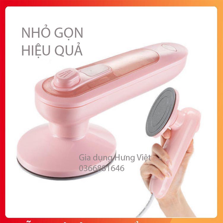 Bàn ủi/Bàn là hơi nước mini cầm tay, đầu xoay 360 độ, dễ dàng mang đi du lịch, công tác, picnic [BÀN ỦI XOAY]