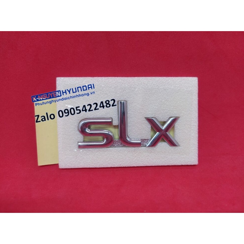 Logo chữ nổi dán đuôi xe KIA MORNING SLX - Mã số: 8631007000, 8631307000