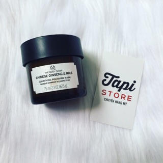Mặt nạ gạo sâm The Body Shop Chinese Ginseng & Rice Clarifying Polishing Mask