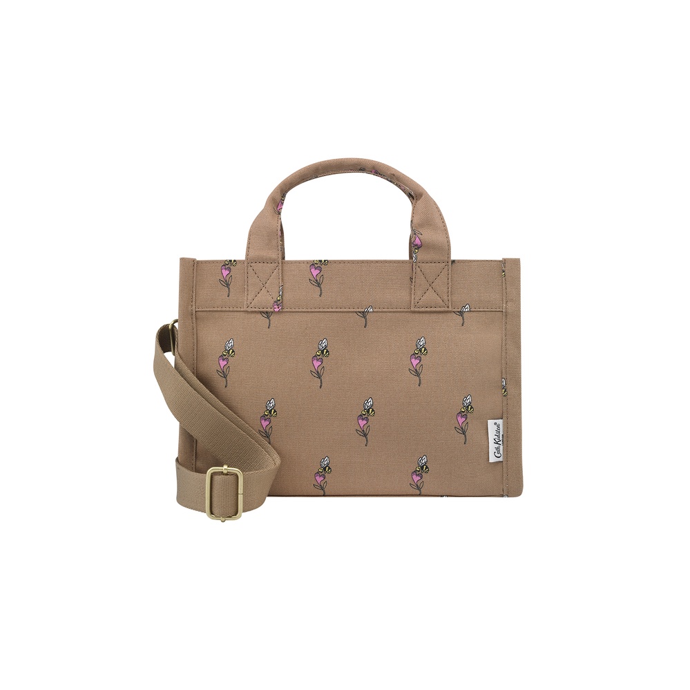 Cath Kidston - Túi đeo vai/L Sidekick Bee &amp; Heart - Bee &amp; Heart - Camel -1041378