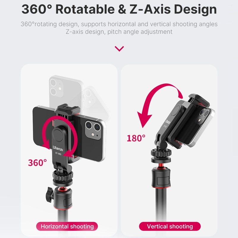 Giá Đỡ Điện Thoại zzz Xoay 360 Độ° Kẹp Giữ Điện Thoại Có Thể Xoay Được