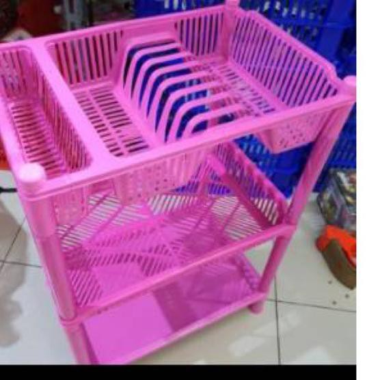 Giá Nhựa 3 Tầng Đựng Đĩa Tiện Dụng Màu Sắc | BigBuy360 - bigbuy360.vn