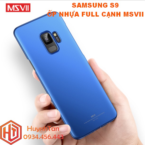 Ốp lưng Samsung S9 nhựa cứng full cạnh chính hãng MSVII