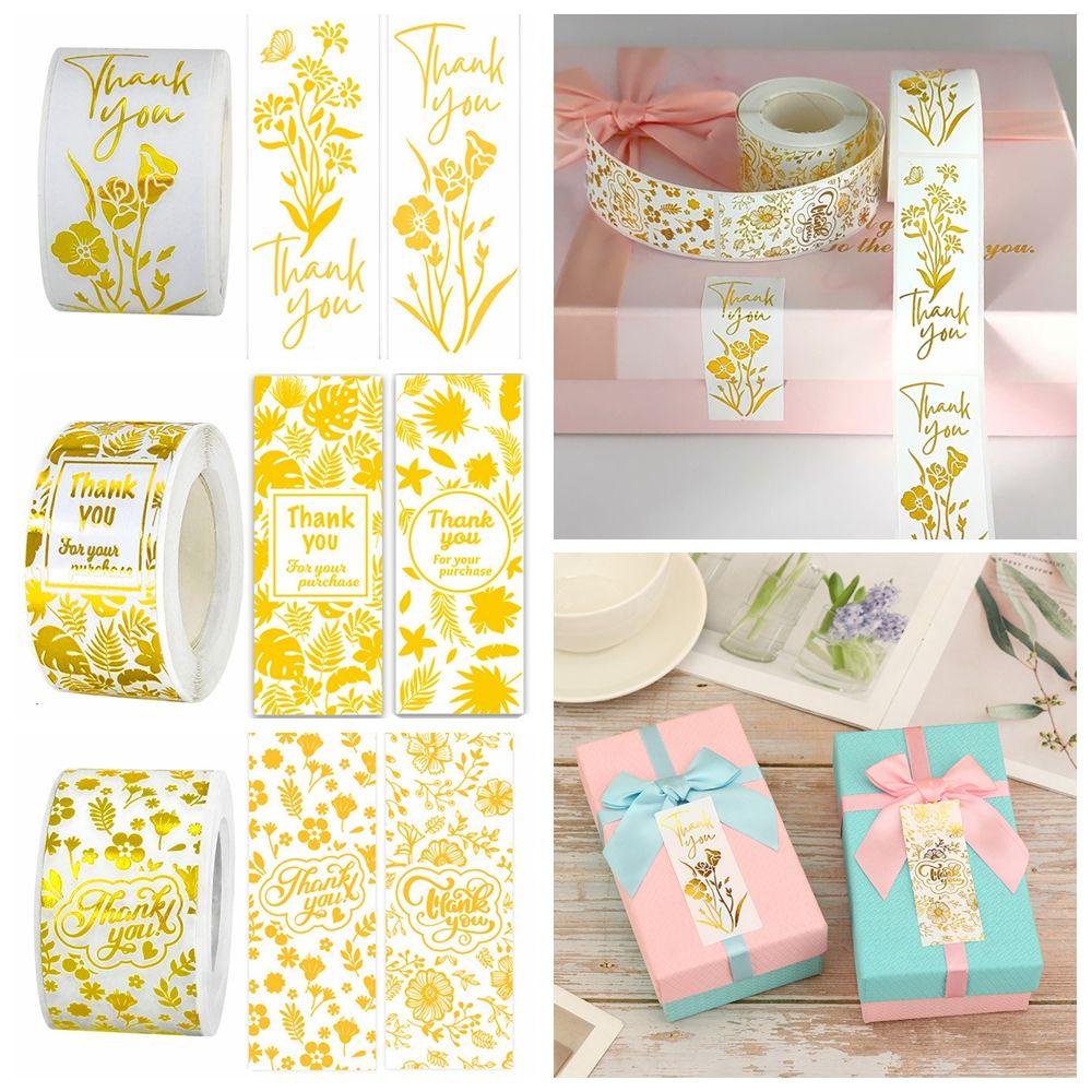 Cuộn 120 Sticker Thank You Dán Trang Trí Gói Quà