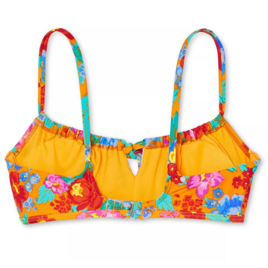 Bộ đồ bơi - Bikini 2 mảnh in hoa lá - Hàng VNXK