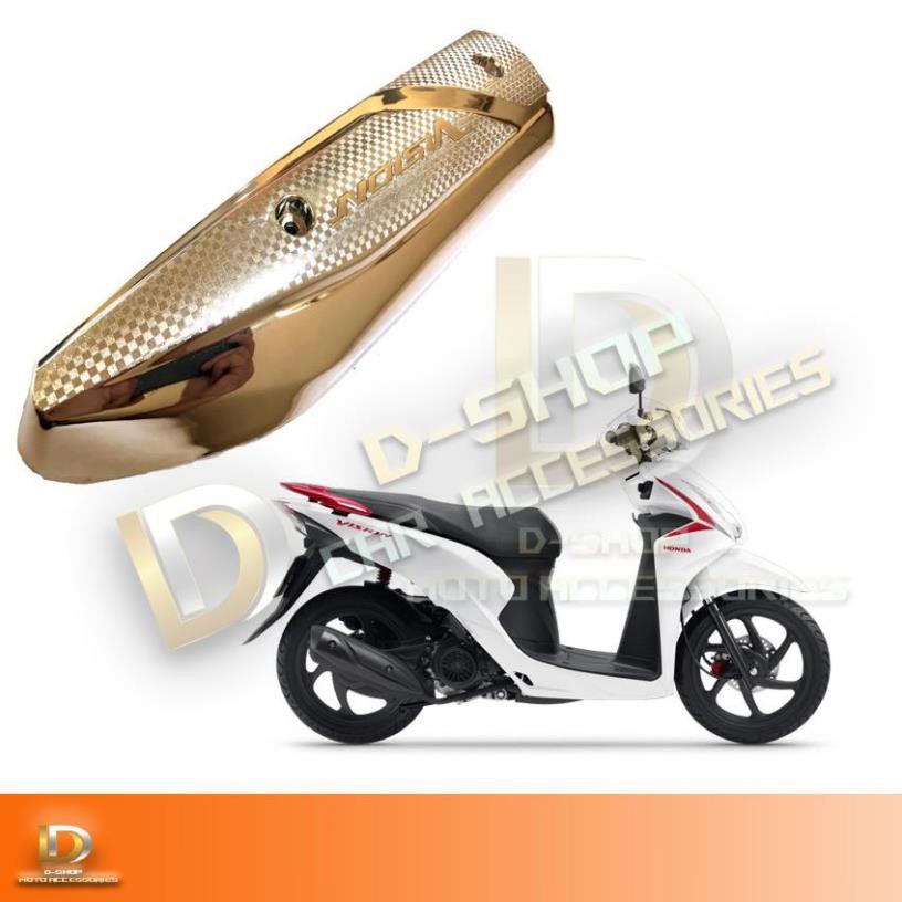 Ốp che pô xe vision 2014 mạ crom Hàng cao cấp