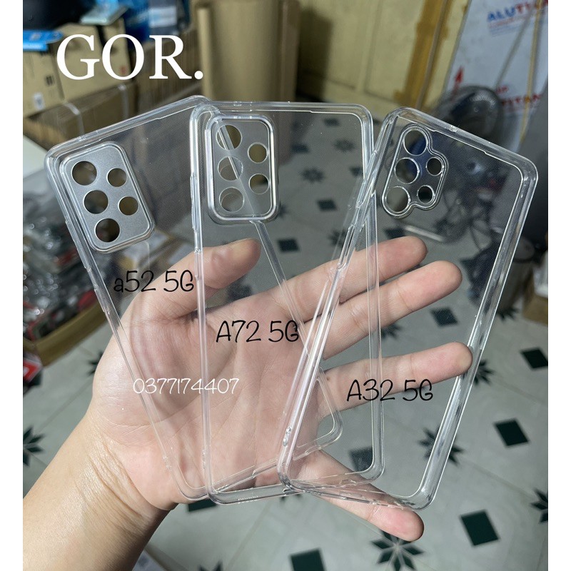 Ốp lưng dẻo Gor TPU cho Samsung A32 5G, A52 5G, A72 5G bảo vệ camera silicon trong suốt