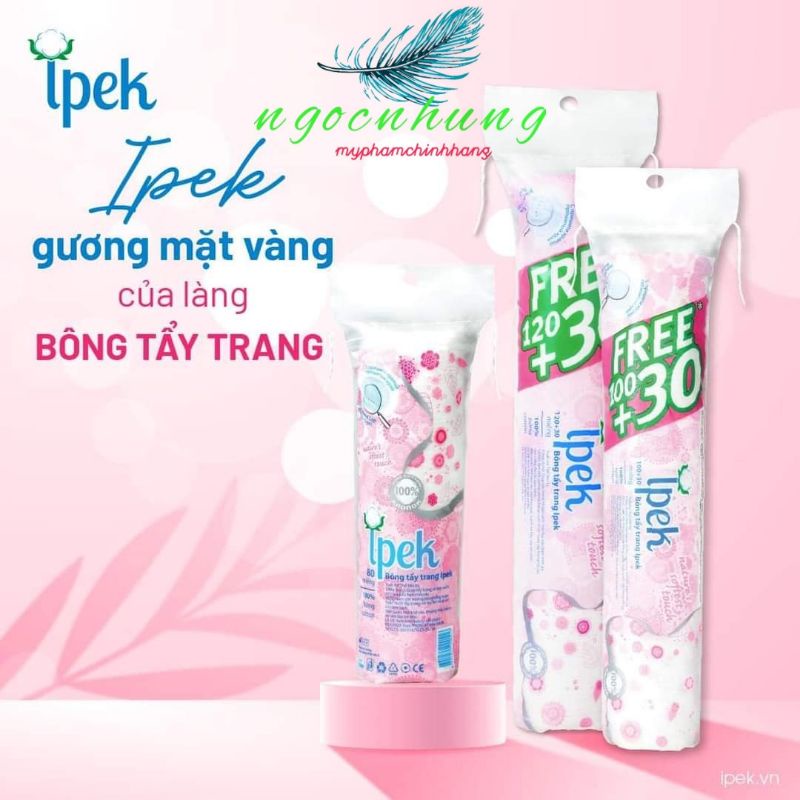 Bông tẩy trang Ipek 150 miếng