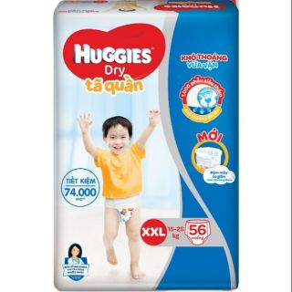 Tã quần Huggies mẫu mới size XXL56
