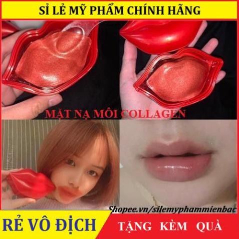 Hũ 20 miếng mặt nạ dưỡng ẩm môi Collagen - môi hồng mềm mại